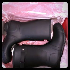 Hunter boots (matte black)
